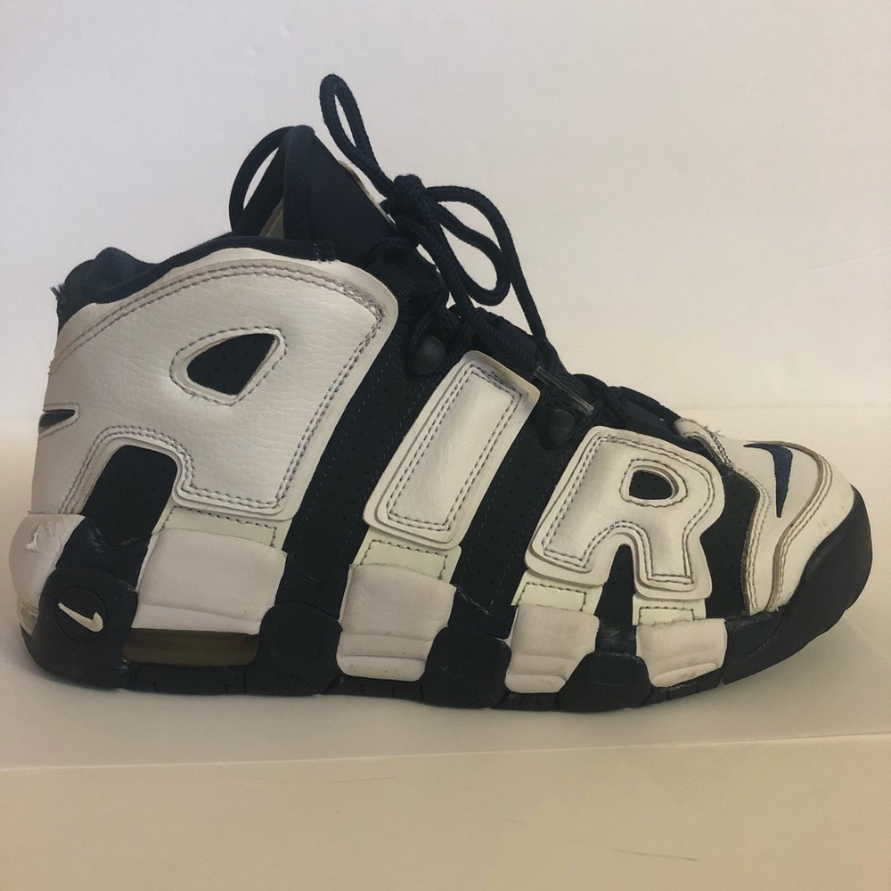 Nike Air More Uptempo GS Olympic Size 7Y Navy Blue